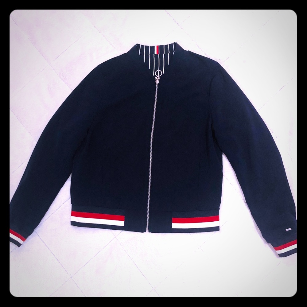 SOLD — Tommy Hilfiger reversible bomber jacket